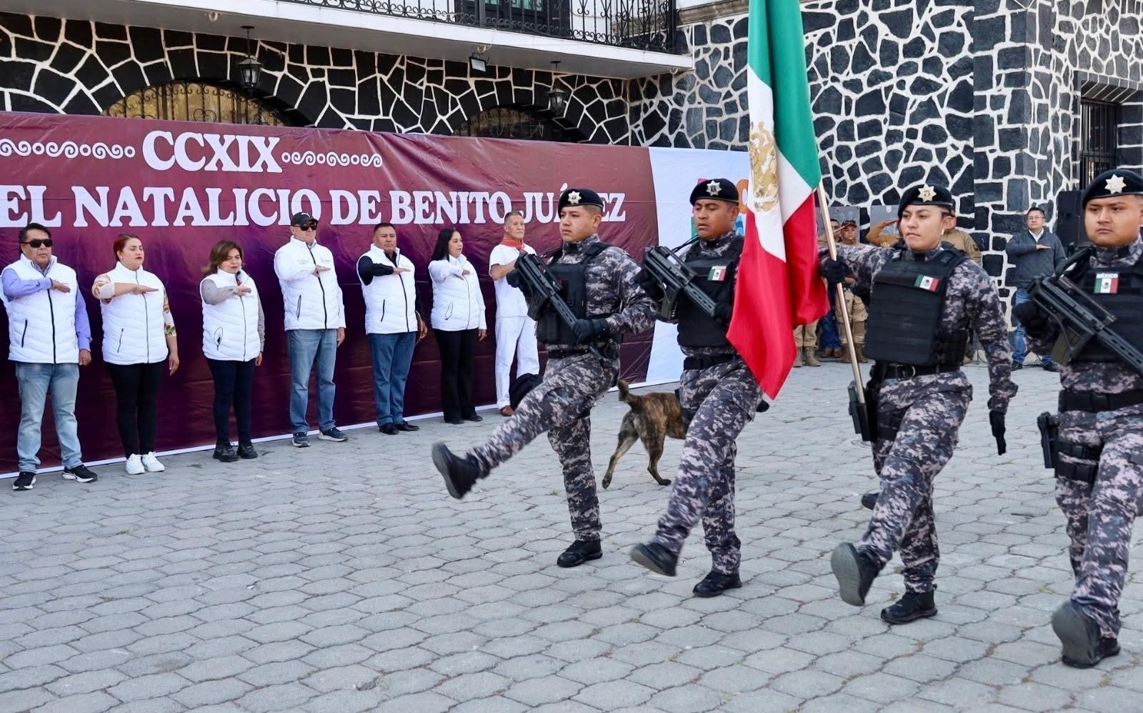 Acolman honra a Juárez, defensor del liberalismo mexicano