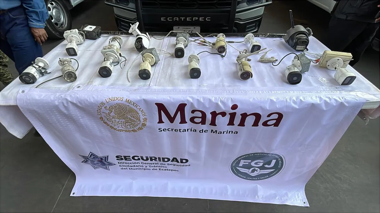 Ecatepec retira 220 cámaras clandestinas que servían al crimen organizado