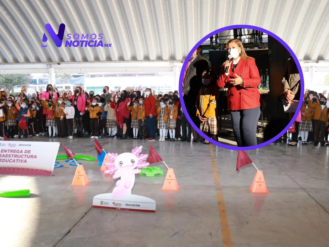 Refuerzan infraestructura escolar en Cuautitlán con mobiliario y captación de agua