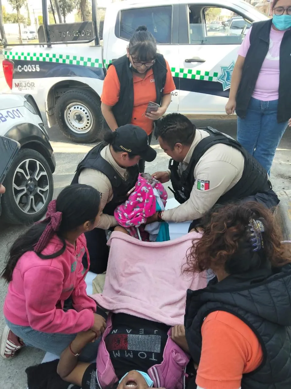 Segundo parto de emergencia en Tecámac moviliza a policías en la México-Pachuca