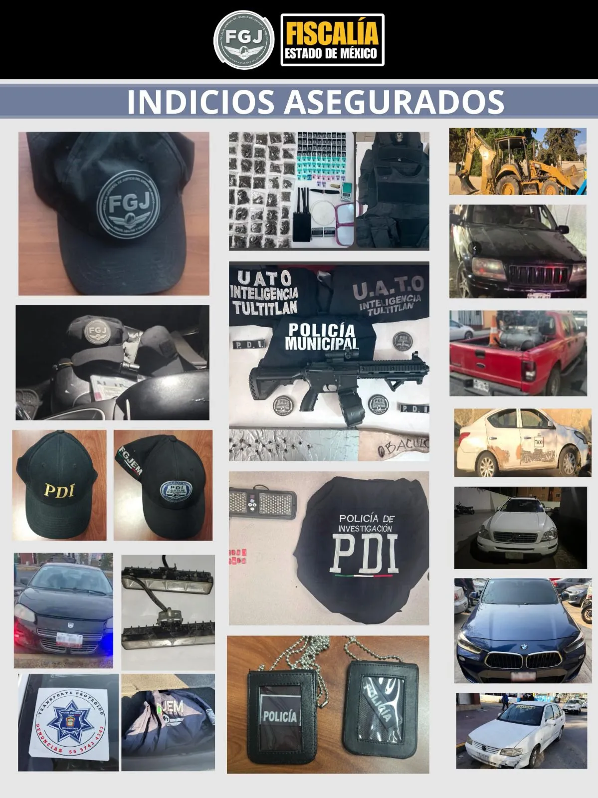 Golpe a falsos policías en Edoméx: 44 detenidos por asaltos