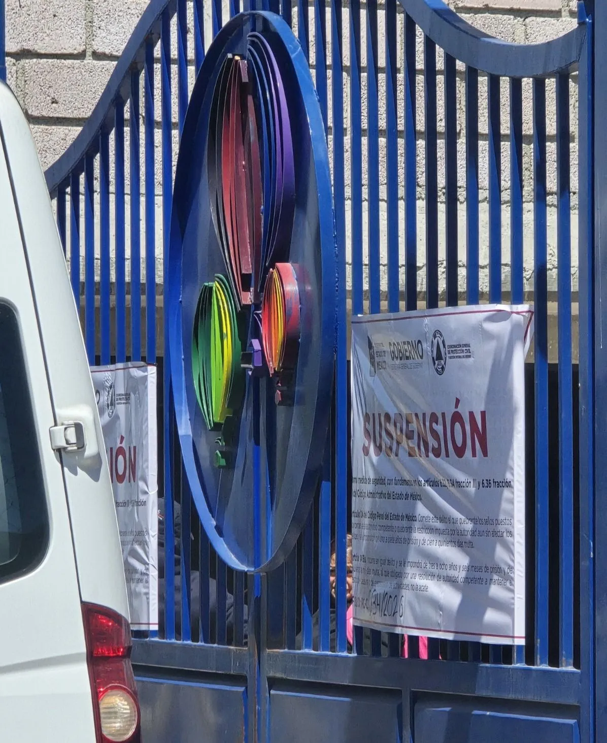 Autoridades clausuran globopuertos en San Martín de las Pirámides